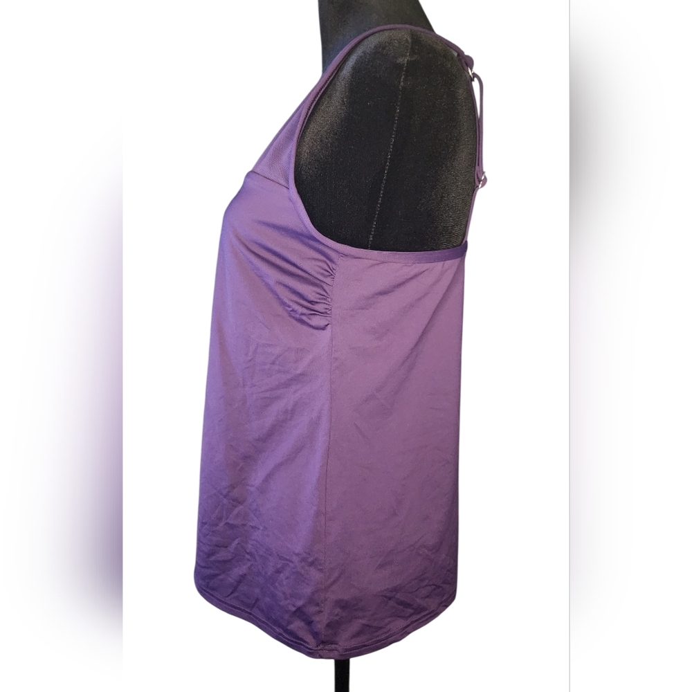 NWOT Lands End Smoothing Control Mesh High Neck Tankini, Womens 12 - Picture 5 of 9